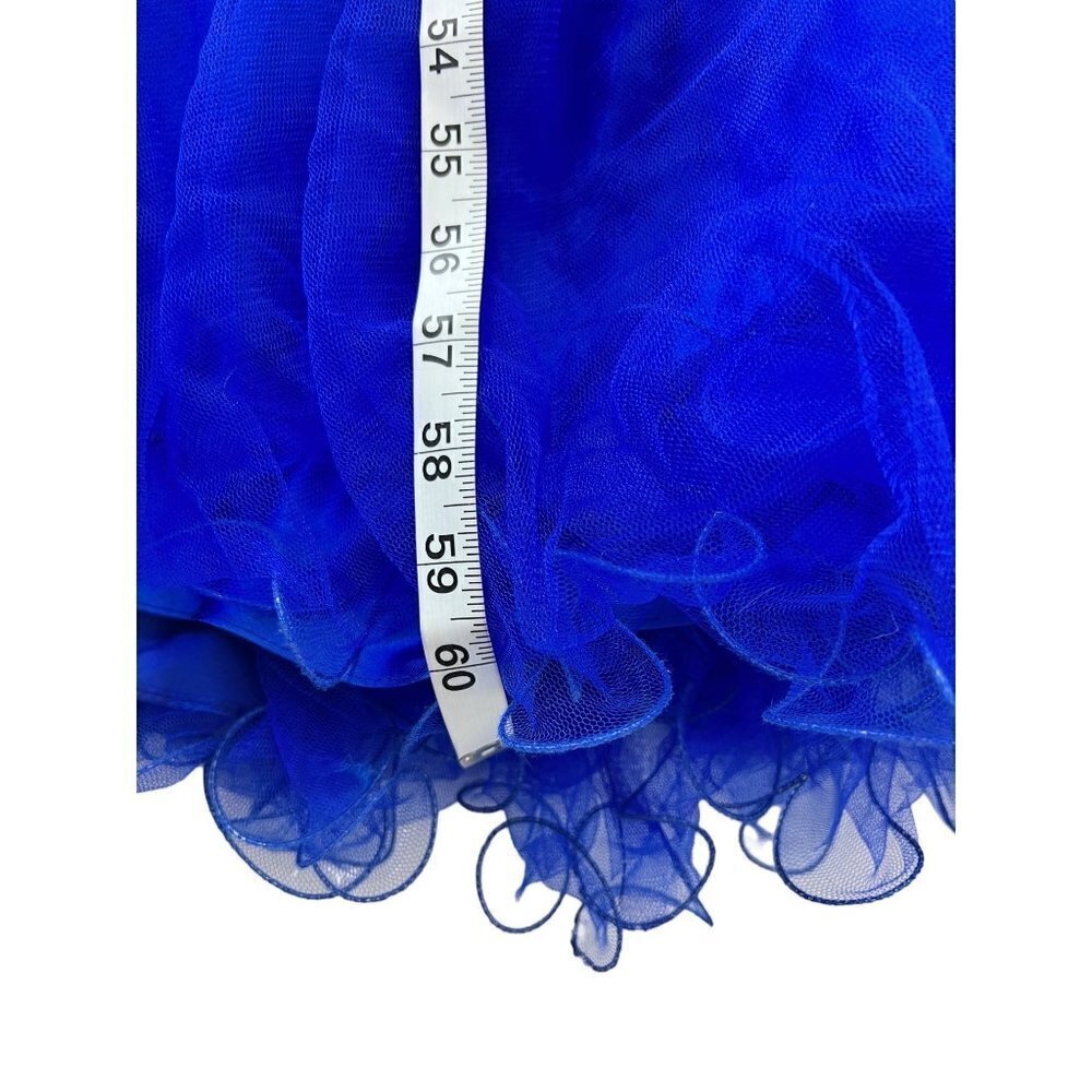Let's Royal Blue & Gold Long Dress - Picture 12 of 12